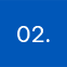 A blue square with the number 0 2 written in white.